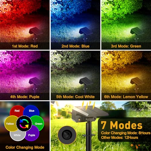 Solar Spot Lights Outdoor (12 Count)