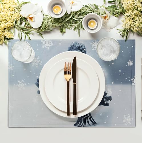Snowman Placemats Set of 4 (4 Count)