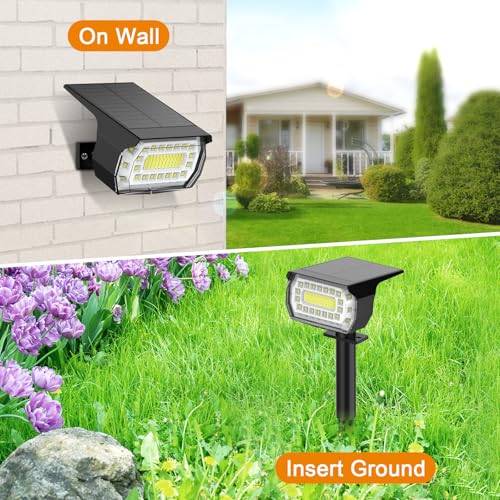 Solar Spot Lights Outdoor IP67 Waterproof (4 Count)