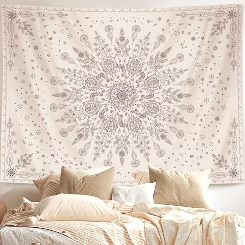 Boho Floral Tapestry Mandala Wall Tapestry