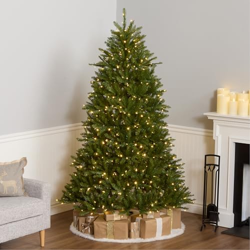 7ft Pre Lit Dunhill Fir Artificial Christmas Tree