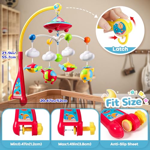 Airplane Crib Mobile with Music and Light