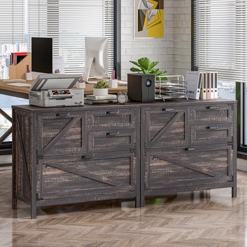 Lateral File Cabinet with 4 Drawers for Home Office