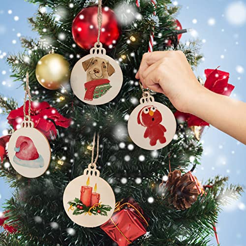 3.5inch Wooden Ornaments for Crafts (200 Count)