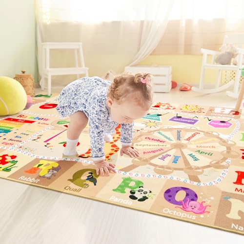 BENRON 3x5 Playroom Rug for Kids Washable