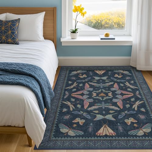 Blue Rugs for Bedroom (24 Sq Ft)