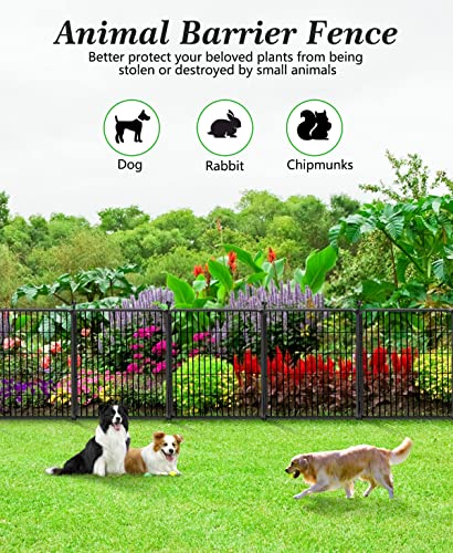 Decorative Black Metal Fencing Garden Fence with Gate