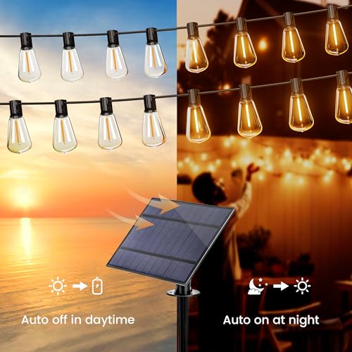35FT Solar Globe String Lights Outdoor (30 Foot)