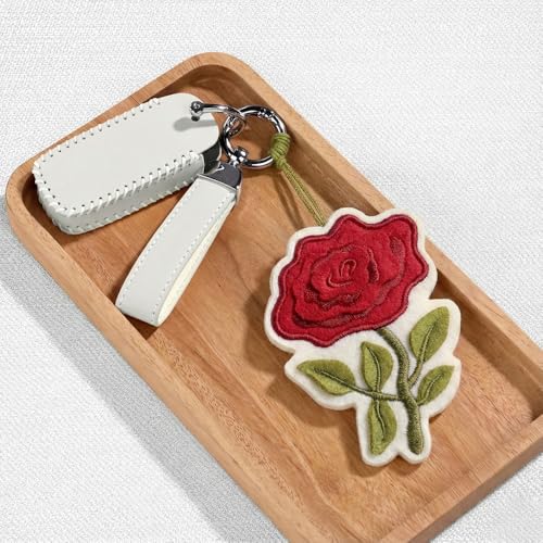 Everlasting Rose Romantic Felt Keepsake Birthday & Everyday Card