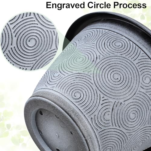 16 Inch Large Planter Pot for Plants Indoor Outdoor (4 Count)