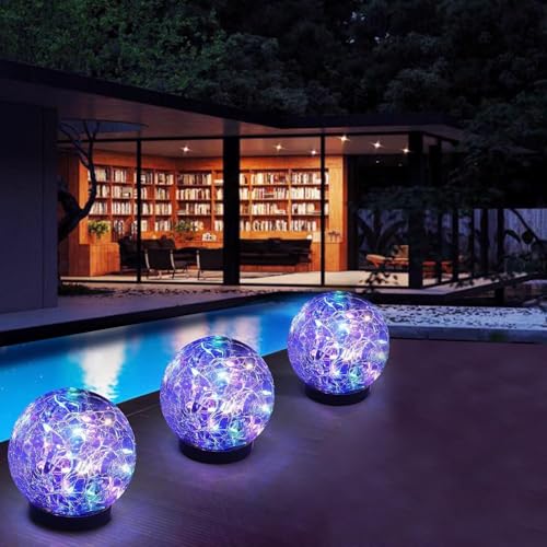 6 Pack 3.9" Solar Garden Lights Outdoor Waterproof (6 Count)