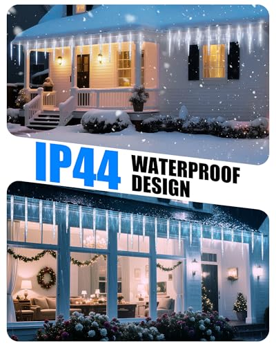 Icicle Lights Outdoor with Clips (20 Count)