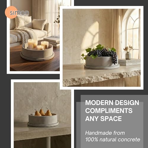 Large Concrete Fruit Bowl