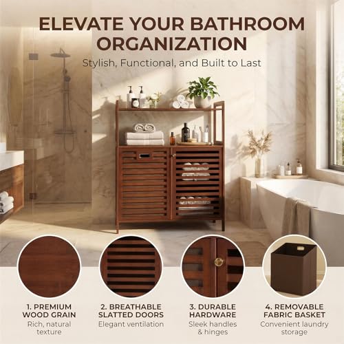 Tilt Out Laundry Hamper with shelves