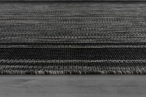 Outdoor Rug 8x10 Modern Bordered Area Rugs for Indoor and Outdoor Patio Deck Porch Garden Waterproof Weather Sun Resistant Washable Outside Carpet (80 Sq Ft)