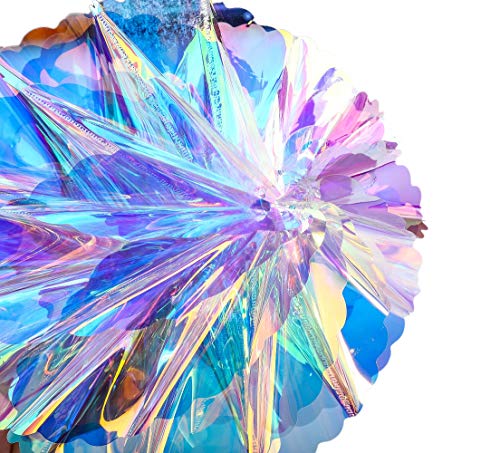 Hanging Decorations Iridescent Honeycomb Ball Foil Ceiling Hanging Ornaments for Bridal Shower Wedding Birthday Frozen Theme Party Fairy Princess Rainbow Show Decoration