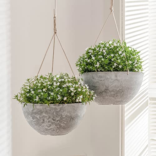 Hanging Planter Baskets for Outdoor Plants (2 Count)