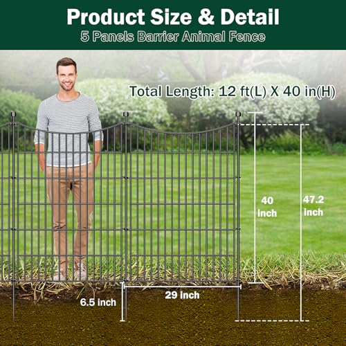 No Dig Dog Fence Outdoor for Yard