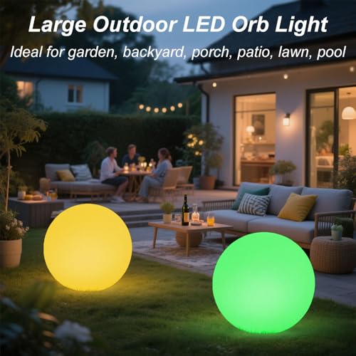 Large Outdoor LED Globe Orb Light
