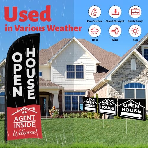 44 Pcs Open House Signs for Real Estate (44 Count)