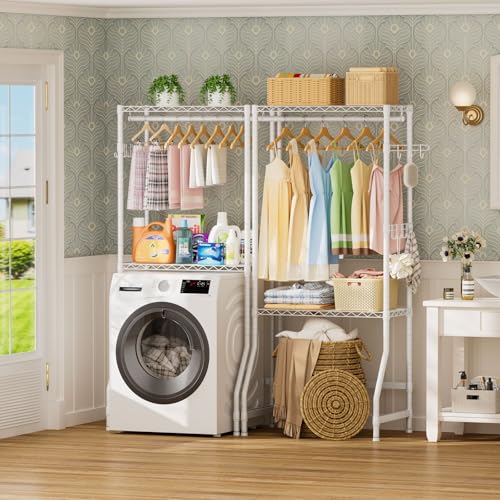 Laundry Organizer Shelves Over the Washer and Dryer Storage Shelf