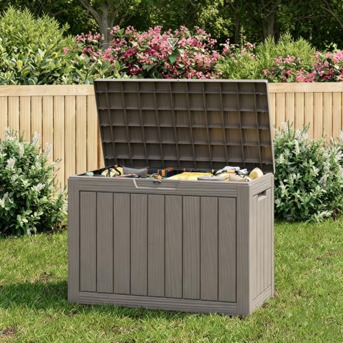 55 Gallon Outdoor Storage Box Waterproof Deck Box for Patio