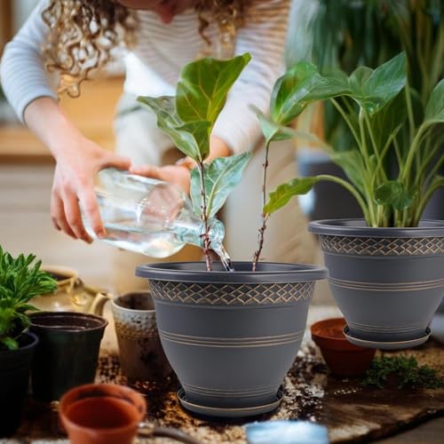 10 Inch Plant Pots (4 Count)