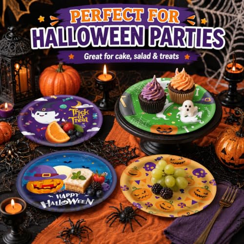 48Pcs Halloween 7inch Paper Plates (48 Count)