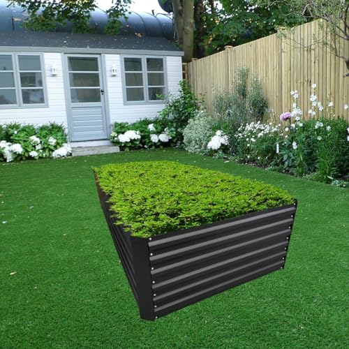 6x3x2FT Black Metal Raised Garden Bed Kit