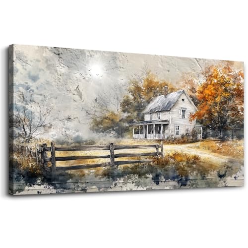 Large Wall Decor Canvas Painting Wall Art For Living Room Dining Room Abstract Ink Landscape Paint Picture Prints Artwork For Corridor Bedroom Office Home Decoration Ready to hang 24x48 In