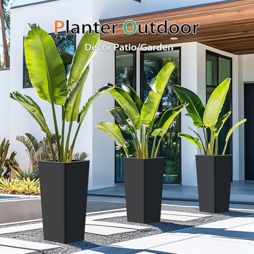 Tall Planters for Outdoor Plants (2 Count)
