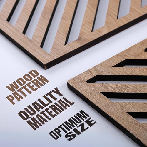 Modern Wooden Wall Sculptures (3 Count)