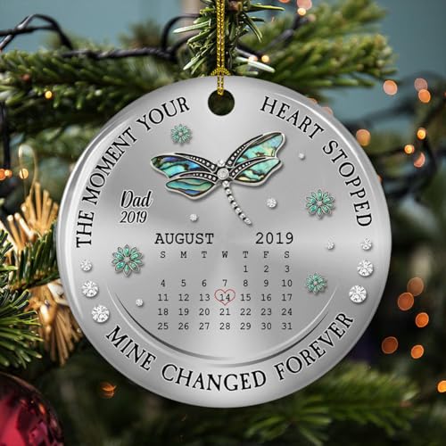Memorial Ceramic Ornament Personalized Butterfly My Mind Still Talks to You