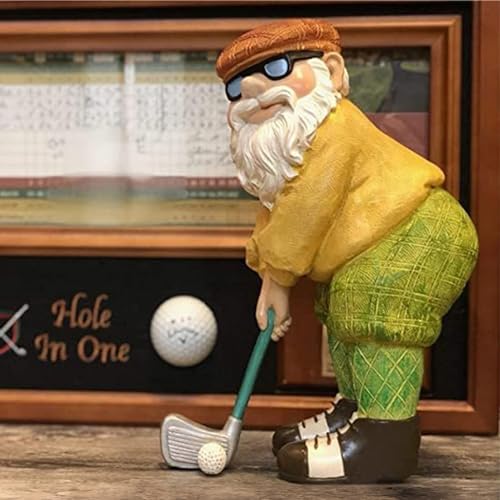 Golf Gnome Garden Statue Decorative