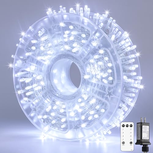 132 ft 400 LED White Christmas Lights Indoor Outdoor (132 Foot)