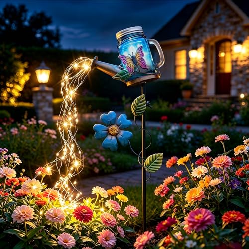 Solar Watering Can Light