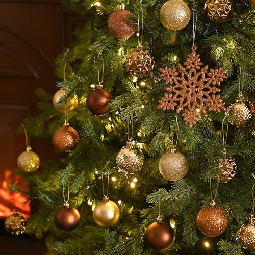 50ct Christmas Tree Decorations Ball Ornaments 2.36 Inches (50 Count)