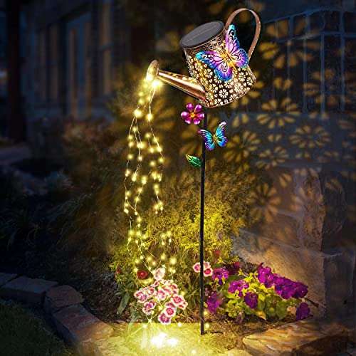 Solar Watering Can Lights Outdoor Garden Decor Gifts for Women Mom Grandma