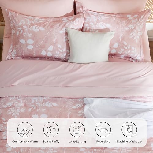 Floral Pink Comforter Set