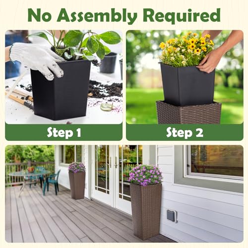 Wicker Planters