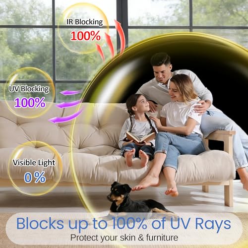 Total Blackout Window Privacy Film with Tools