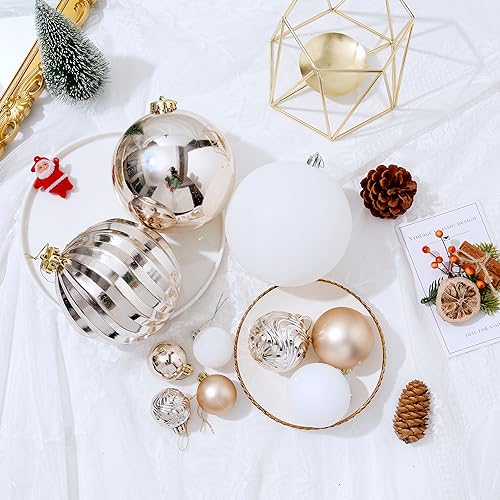 50pcs Shatterproof Christmas Ball Tree Ornaments (50 Count)