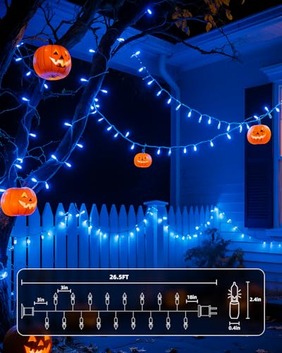 Blue Christmas Mini String Lights (100 Count)