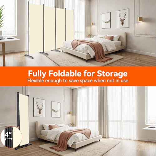 88" W 4 Panel Room Divider