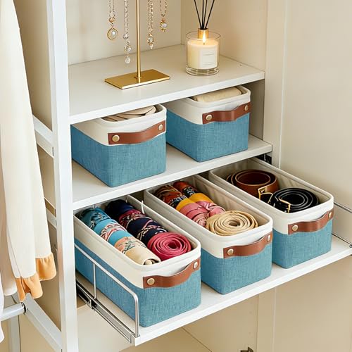 Small Fabric Storage Baskets (4 Count)