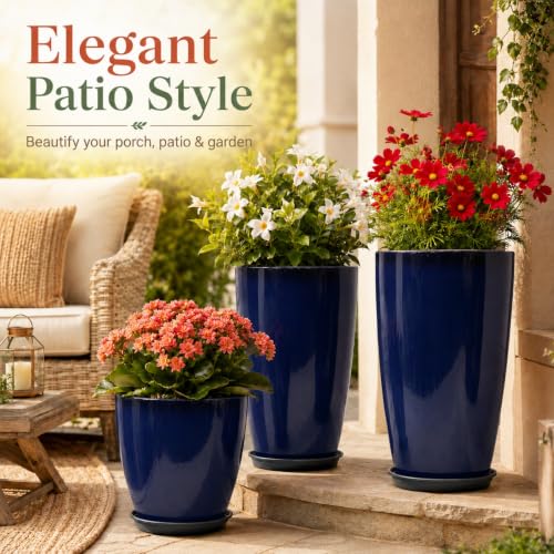 Set of 3 Tall Planter