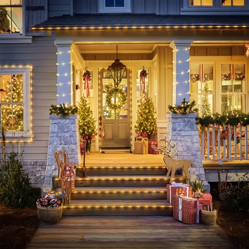 100 LED 33ft Solar Rope Lights Outdoor Waterproof (33 Foot)