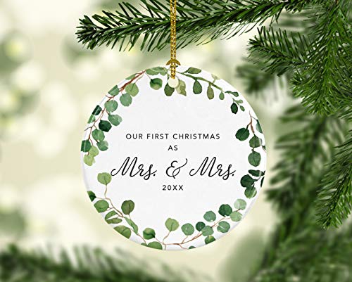 Custom Year Round Ceramic Porcelain Christmas Tree Ornament Keepsake Collectible Gift