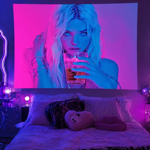 Anime Tapestry Uv Reactive Psychedelic Wall Hanging 78x59 Inch