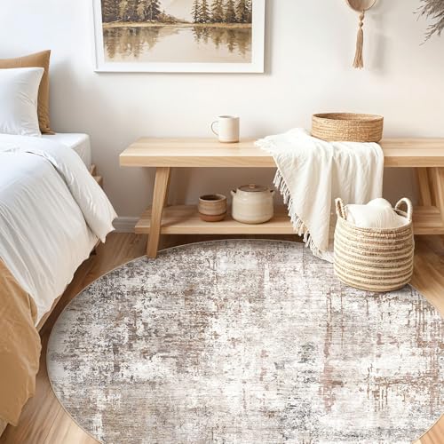 6ft Round Area Rug Living Room Rugs (24 Count)